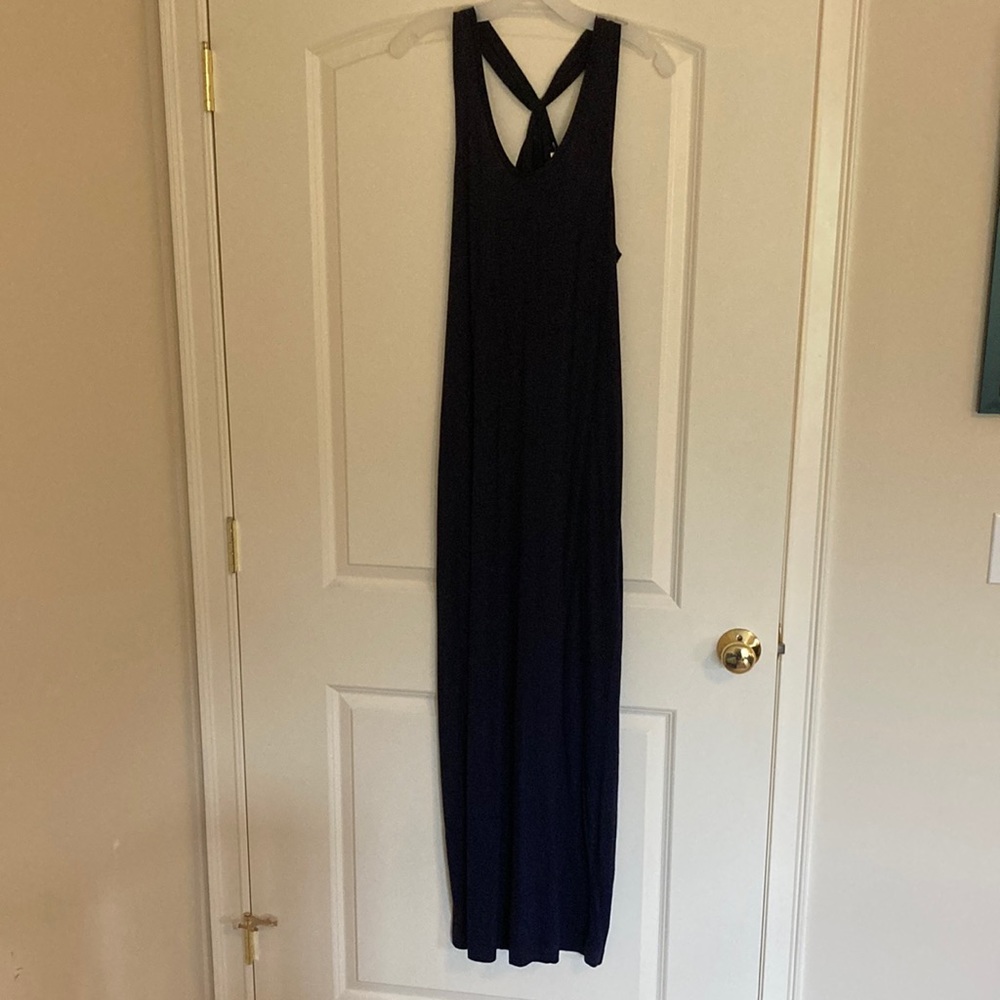 Gap size small navy blue maxi dress